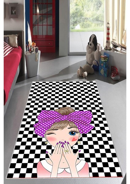 Desenli Renkli Dijital Baskı Yıkanabilir Kaymaz Taban Modern Çocuk Halısı ve Yolluk. fiyatları