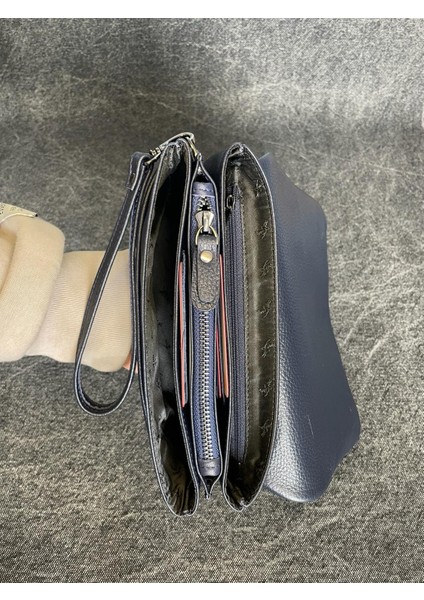 SL-312 Hakiki Deri Çok Işlevli Özel Portföy Kartlık Bölmeli El Çantası 22,5 Cm×13,5 cm Sanat Leather modelleri