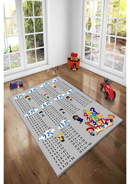 Desenli Renkli Dijital Baskı Yıkanabilir Kaymaz Taban Modern Çocuk Halısı ve Yolluk. modelleri