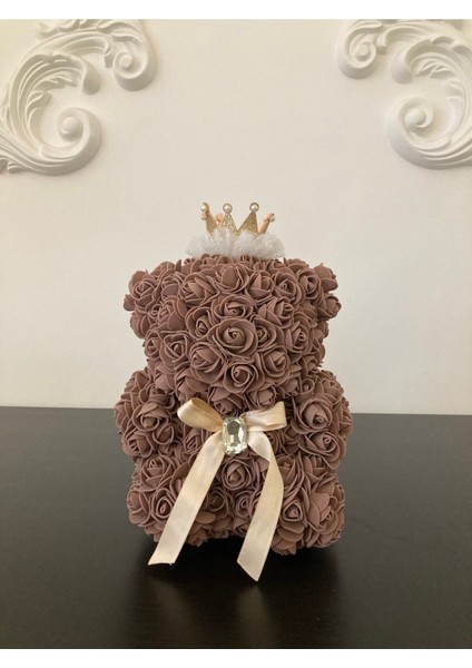 Özel Tasarım El Yapımı Teddy Rose Bear Güllü Ayıcık 25 cm