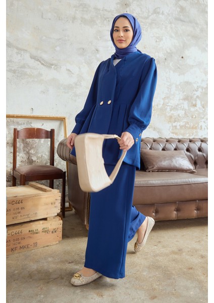 Linda Ceket Pantolon Takım - Indigo fiyatları