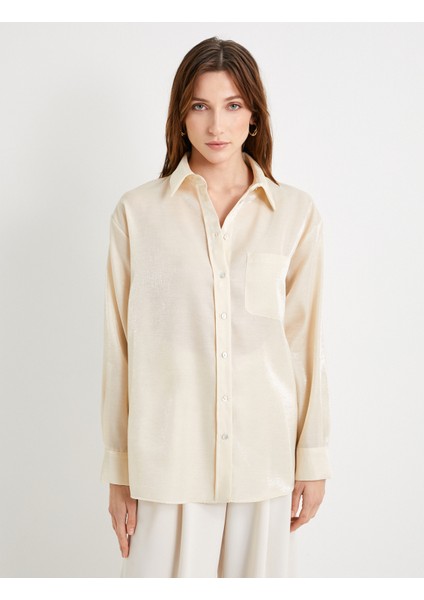 Gömlek Cep Detaylı Uzun Kollu modelleri