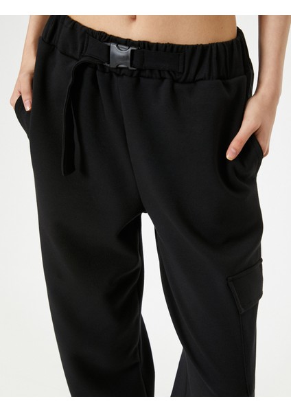 Kargo Jogger Eşofman Altı Cepli Kemer Detaylı indirimleri