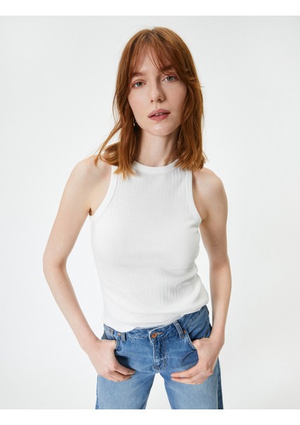 Fitilli Atlet Halter Yaka Basic