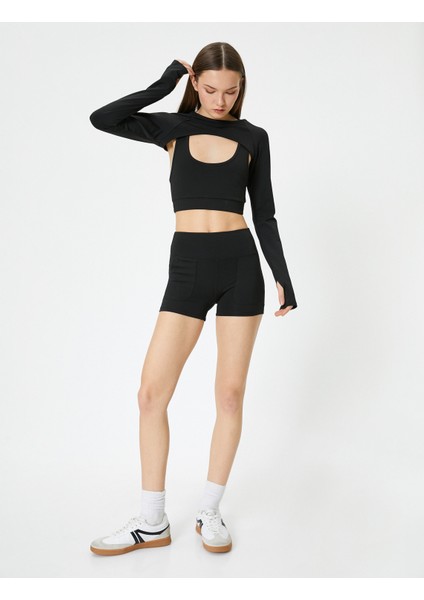 Cepli Ekstra Mini Spor Şort