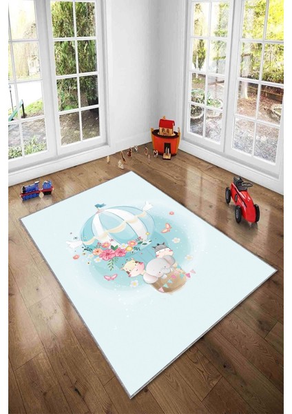 Ekonomik Desenli Renkli Dijital Baskı Yıkanabilir Kaymaz Taban Modern Çocuk Halısı.(Süngersiz) fiyatları