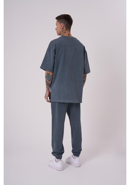 Erkek Luxury Yıkamalı Basic Oversize Ghost Tişört fırsatları