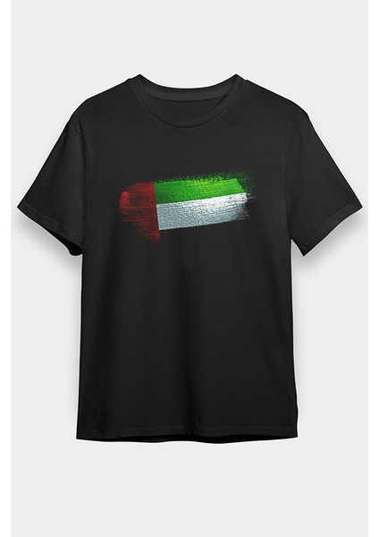 Birleşik Arap Emirlikleri - United Arab Emirates Siyah Unisex Tişört T-Shirt