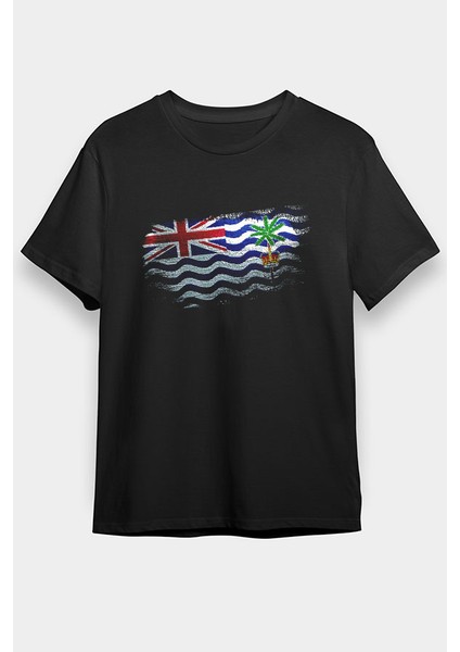 Britanya Hint Okyanusu Toprakları - British Indian Ocean Territory Siyah Unisex Tişört T-Shirt