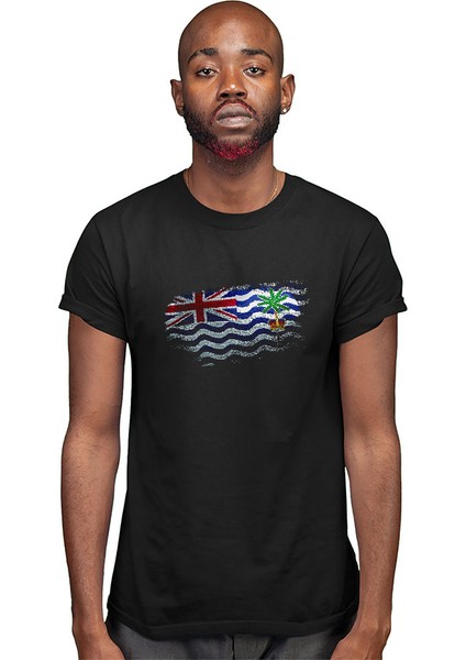 Britanya Hint Okyanusu Toprakları - British Indian Ocean Territory Siyah Unisex Tişört T-Shirt