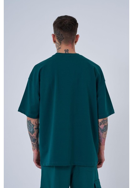 Erkek Mac Blanket Oversize Petrol Yeşili Tişört fiyatları