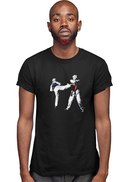 Taekwondo Siyah Unisex Tişört T-Shirt