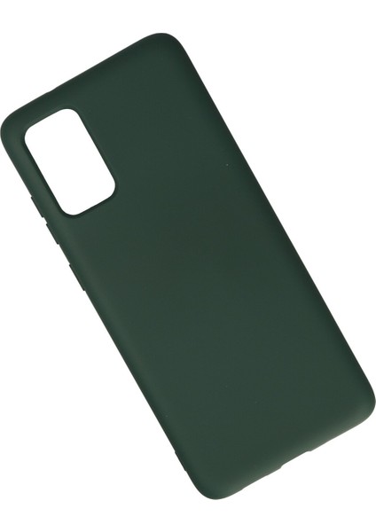 Samsung Galaxy S20 Plus Kılıf Nano Içi Kadife Silikon - Koyu Yeşil 24051