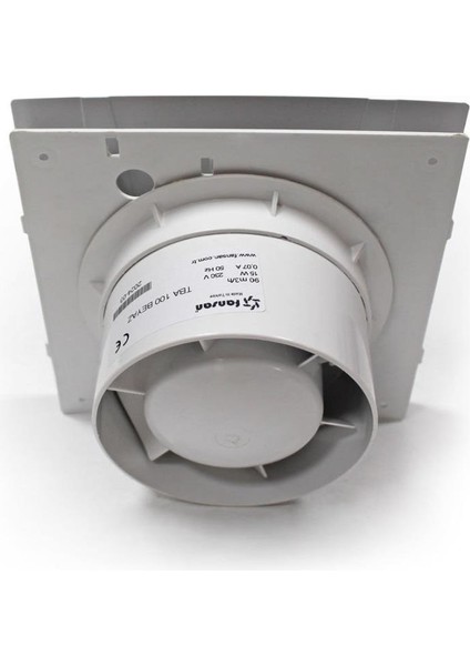 Dekoratif Beyaz Banyo Tuvalet Cam ve Pencere Tipi Aspiratör Tba 150-N - 15 cm fiyatları