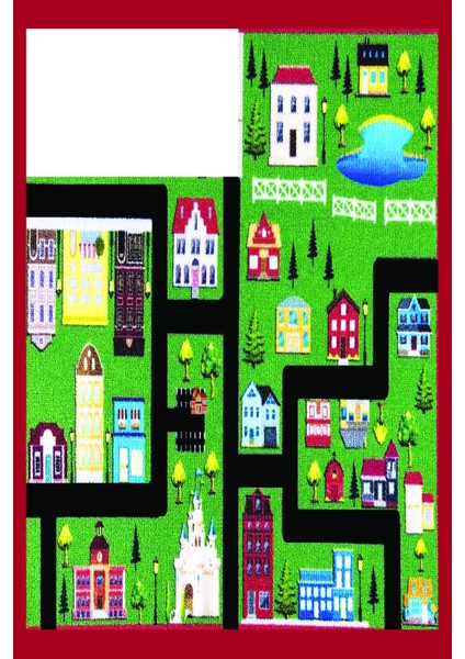 Ekonomik Desenli Renkli Dijital Baskı Yıkanabilir Kaymaz Taban Modern Çocuk Halısı.(Süngersiz) modelleri