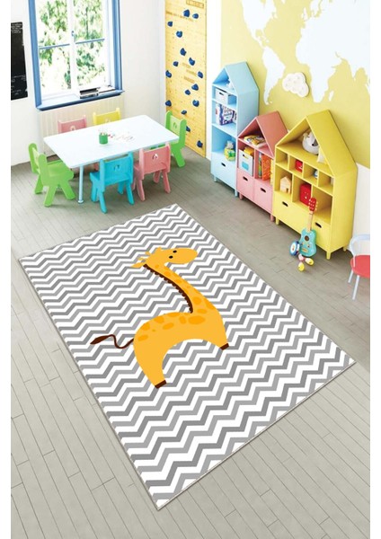 Desenli Renkli Dijital Baskılı Yıkanabilir Kaymaz Taban Modern Mutfak Halısı (Süngersiz) fiyatları