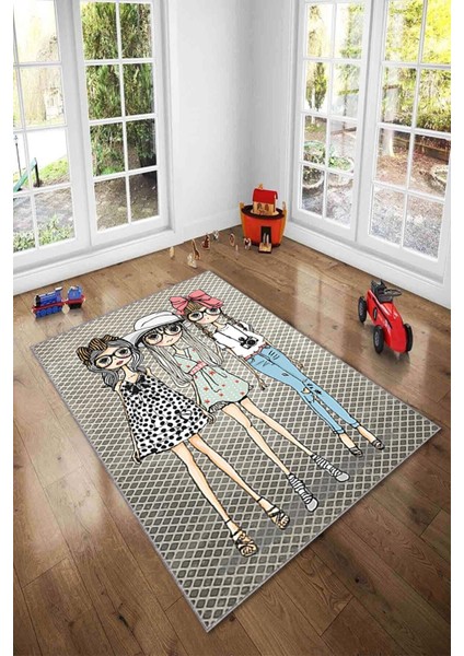 Desenli Renkli Dijital Baskı Yıkanabilir Kaymaz Taban Modern Çocuk Halısı ve Yolluk. modelleri
