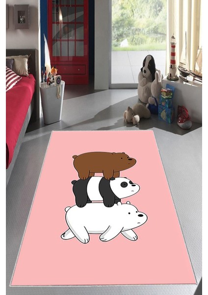 Desenli Renkli Dijital Baskı Yıkanabilir Kaymaz Taban Modern Çocuk Halısı ve Yolluk.