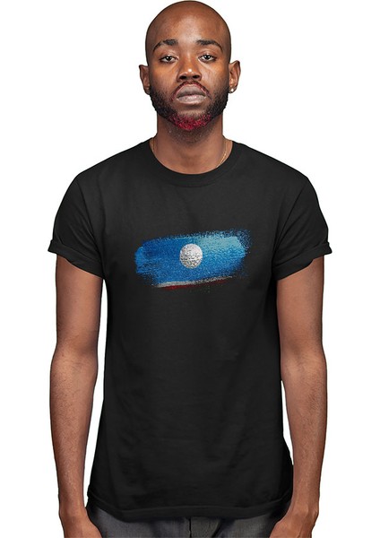 Yakutistan - Sakha Republic Siyah Unisex Tişört T-Shirt modelleri