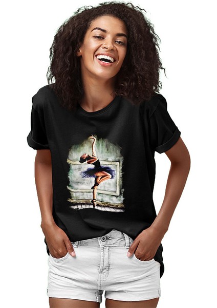 Bale Siyah Unisex Tişört T-Shirt fiyatları