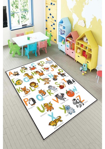 Desenli Renkli Dijital Baskılı Yıkanabilir Kaymaz Taban Modern Mutfak Halısı (Süngersiz) fiyatları