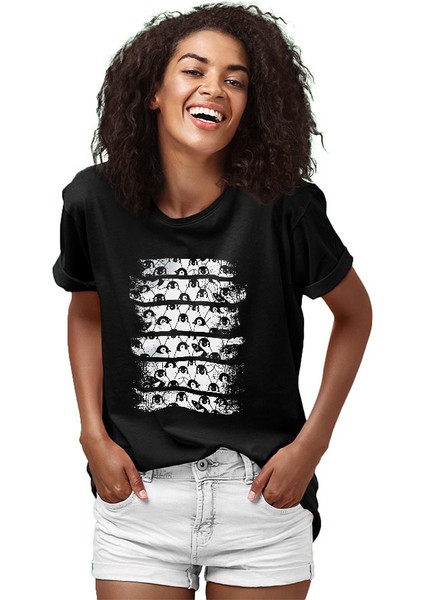 Penguen Siyah Unisex Tişört T-Shirt fiyatları