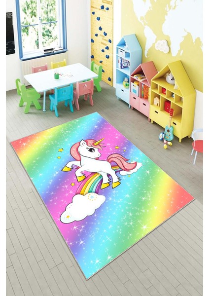 Desenli Renkli Dijital Baskılı Yıkanabilir Kaymaz Taban Modern Mutfak Halısı (Süngersiz) fiyatları