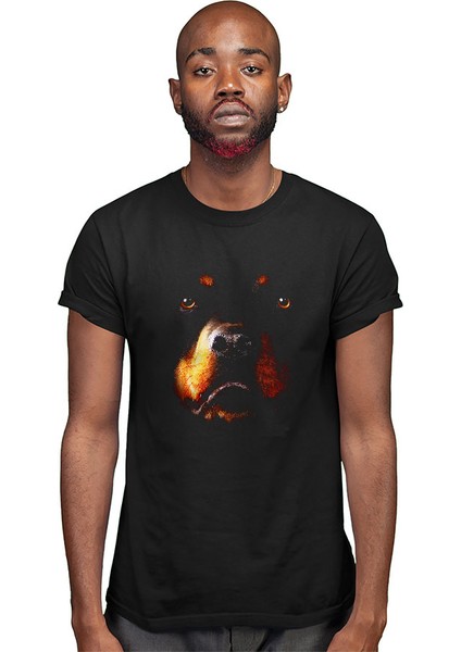Rottweiler Siyah Unisex Tişört T-Shirt modelleri