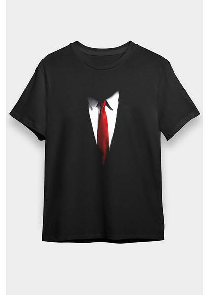 Takım Elbise Siyah Unisex Tişört T-Shirt