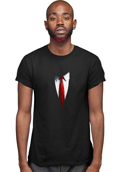 Takım Elbise Siyah Unisex Tişört T-Shirt modelleri