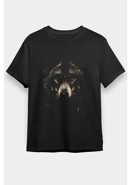 Kurt Siyah Unisex Tişört T-Shirt