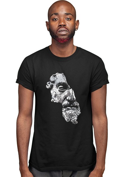 Marcus Aurelius Siyah Unisex Tişört T-Shirt