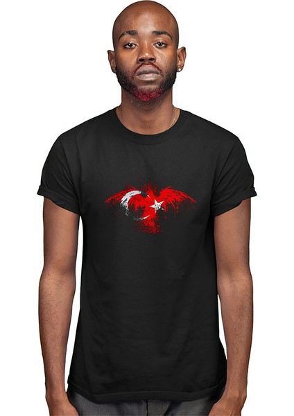 Türkiye Siyah Unisex Tişört T-Shirt modelleri