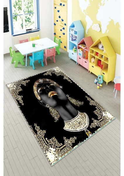 Desenli Renkli Dijital Baskı Yıkanabilir Kaymaz Taban Modern Çocuk Halısı ve Yolluk.