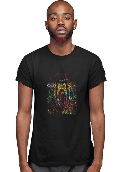 Diş Diyagramı Diş Hekimi Siyah Unisex Tişört T-Shirt modelleri