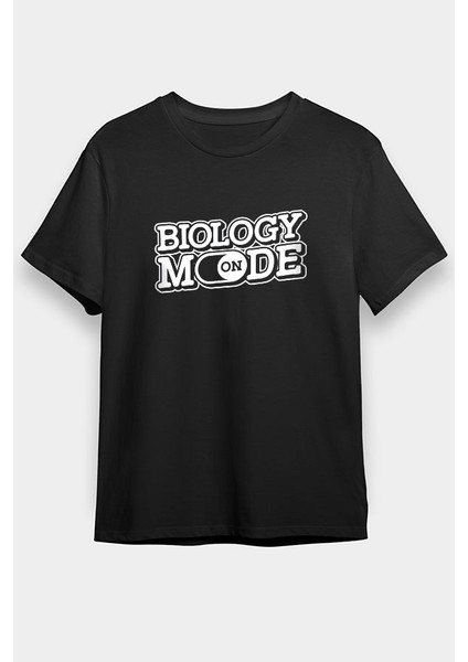 Biyoloji Modu Açık Siyah Unisex Tişört T-Shirt