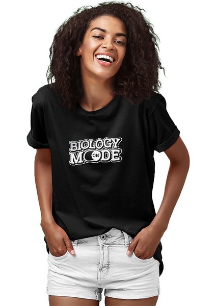 Biyoloji Modu Açık Siyah Unisex Tişört T-Shirt fiyatları