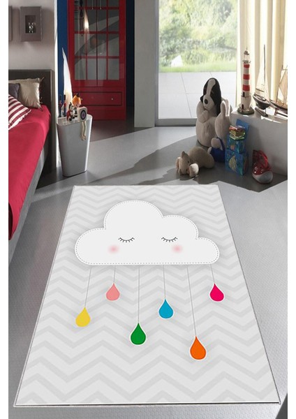 Desenli Renkli Dijital Baskı Yıkanabilir Kaymaz Taban Modern Çocuk Halısı ve Yolluk. fiyatları