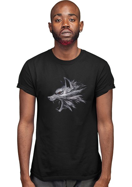 Canavar Kurt Siyah Unisex Tişört T-Shirt