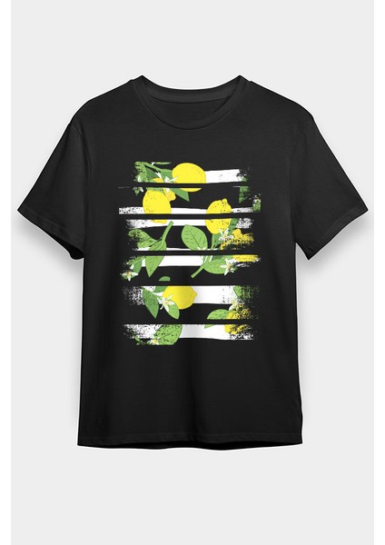 Limon Siyah Unisex Tişört T-Shirt