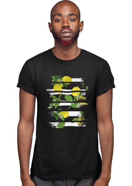 Limon Siyah Unisex Tişört T-Shirt