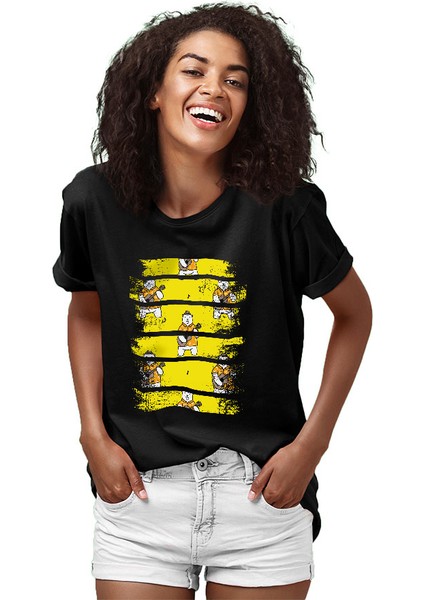 Gitar Çalan Ayı Siyah Unisex Tişört T-Shirt fiyatları
