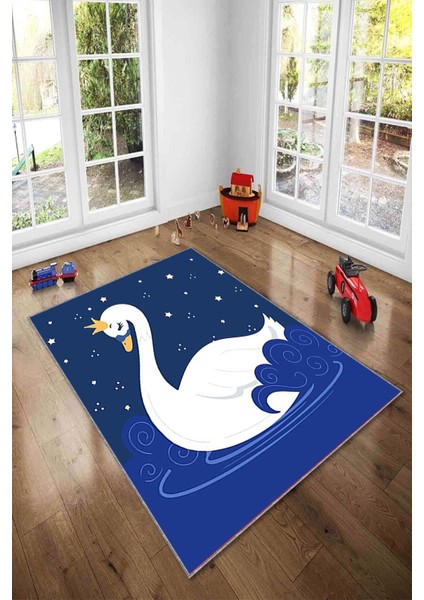Desenli Renkli Dijital Baskı Yıkanabilir Kaymaz Taban Modern Çocuk Halısı ve Yolluk.