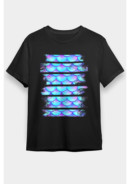 Deniz Kızı Siyah Unisex Tişört T-Shirt