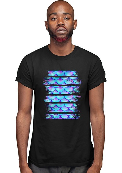 Deniz Kızı Siyah Unisex Tişört T-Shirt modelleri