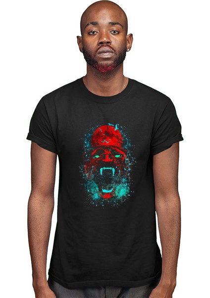 Kırmızı Panter Siyah Unisex Tişört T-Shirt modelleri