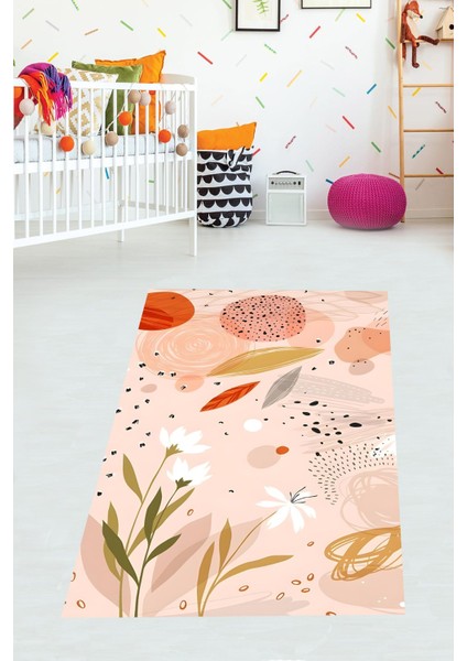 Geometrik Şekiller ve Çiçekler Yıkanabilir Kaymaz Taban Leke Tutmaz Çocuk Odası Halısık fiyatları