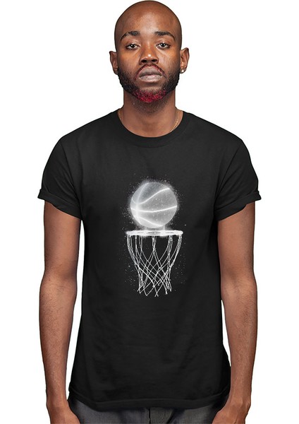 Basketbol Siyah Unisex Tişört T-Shirt