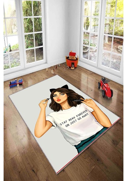 Desenli Renkli Dijital Baskı Yıkanabilir Kaymaz Taban Modern Çocuk Halısı ve Yolluk. modelleri