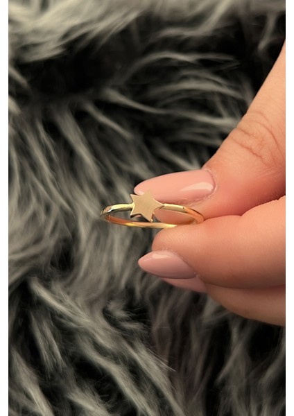 14 Ayar Altın Yıldız Yüzük modelleri